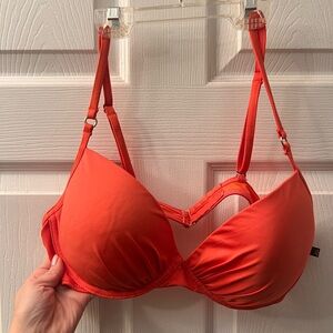 la Vie en Rose Aqua - Orange Bikini Top - XL